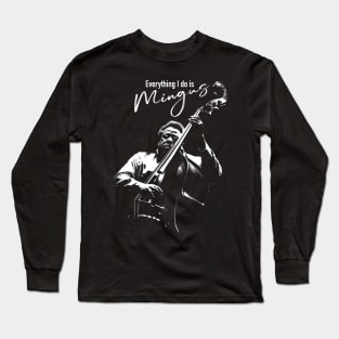 Charles Mingus way silhouette Long Sleeve T-Shirt